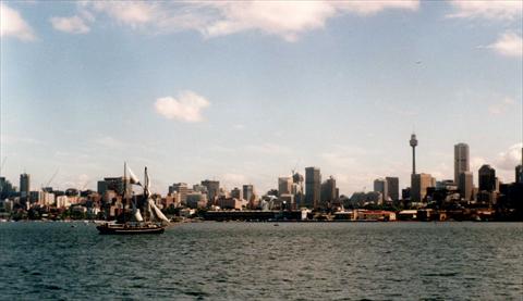 Sydney from a boat