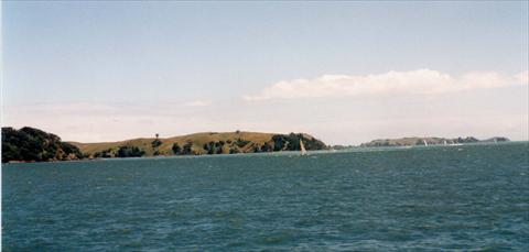 On the way to Waiheke Island